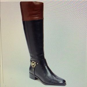 Michael Kors Fulton Harness Leather Boot